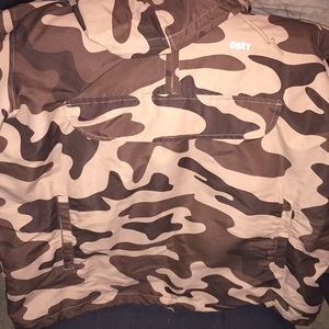 Obey Pullover Brown Camo